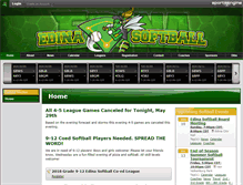 Tablet Screenshot of edinasoftball.com